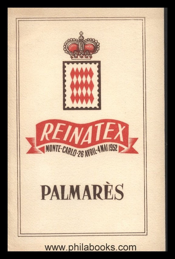 1952, Reinatex 04/26-05/04/1952, Catalog, Exposition Philatéliq ...