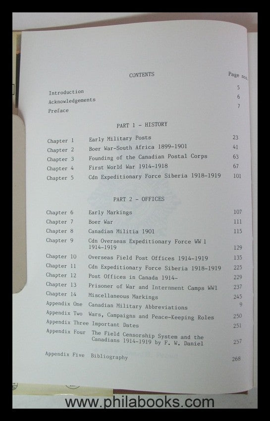 Bailey/Toop, The Canadian Military Posts, Volume I, Colonial Period ...