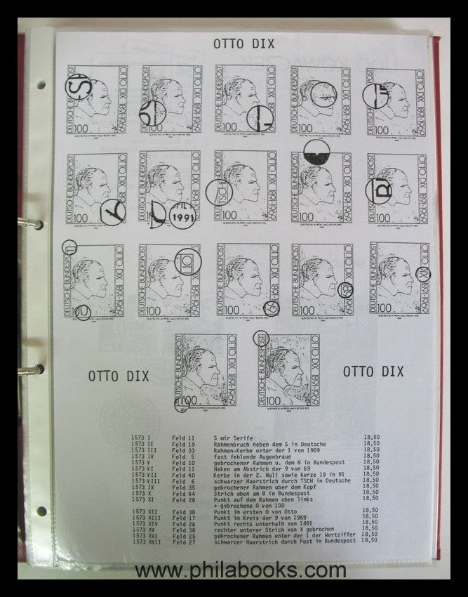 Collector's documents record error Germany after 1945, including AM-Po...