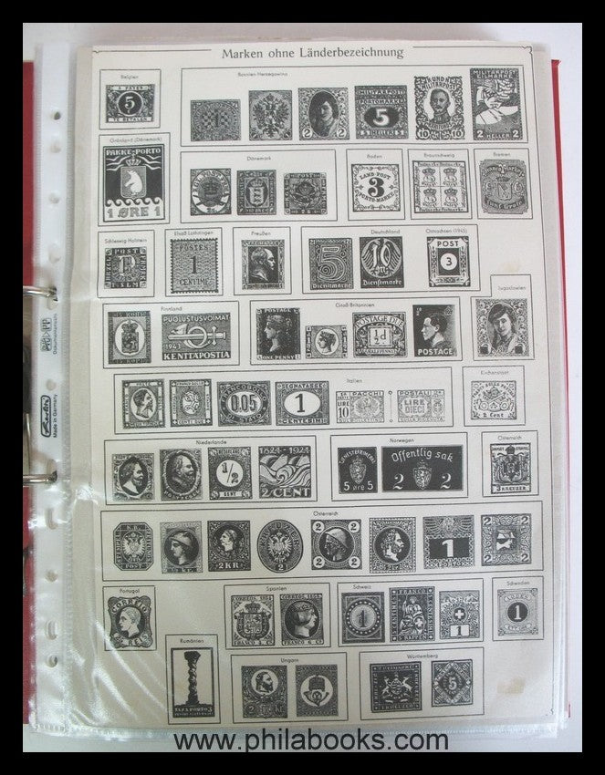 Sammlerunterlagen Plattenfehler Deutschland nach 1945, dabei AM-Po ...