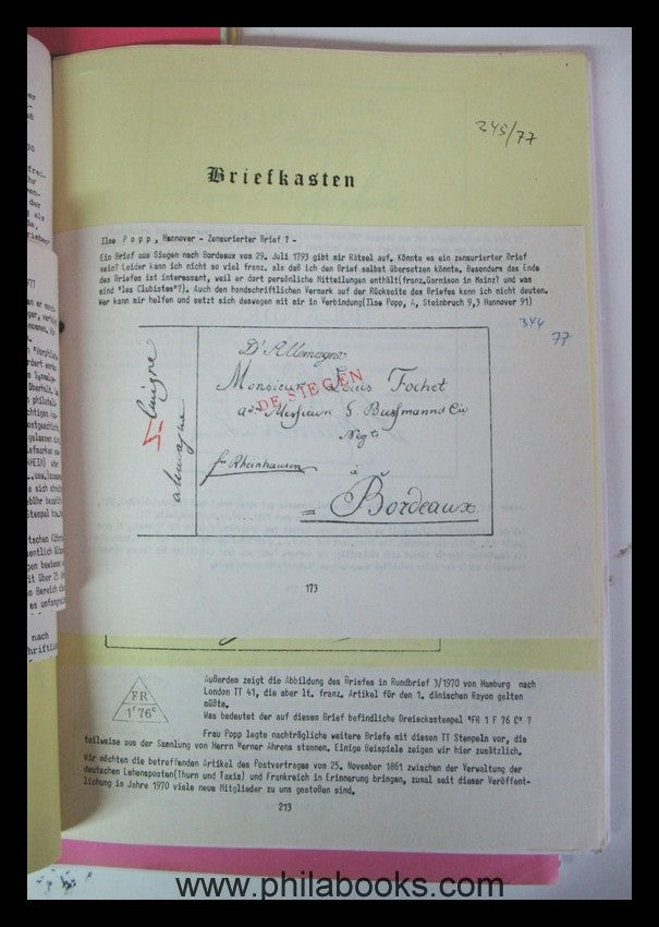 Gesammelte Beiträge aus den Rundbriefen des Deutschen Altbriefsamm ...