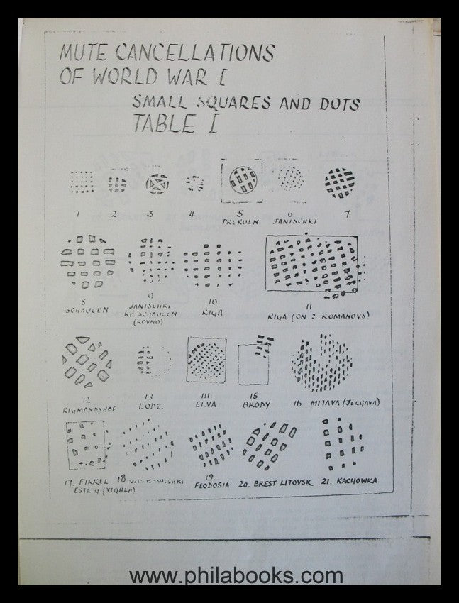 Collector's documents Russia, here the part 'Silent Stamps I. World ...