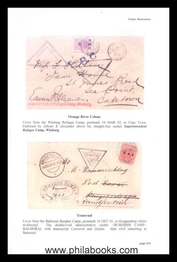 Stroud, R., The Postal History of the Burgher, Refugee and Concent...