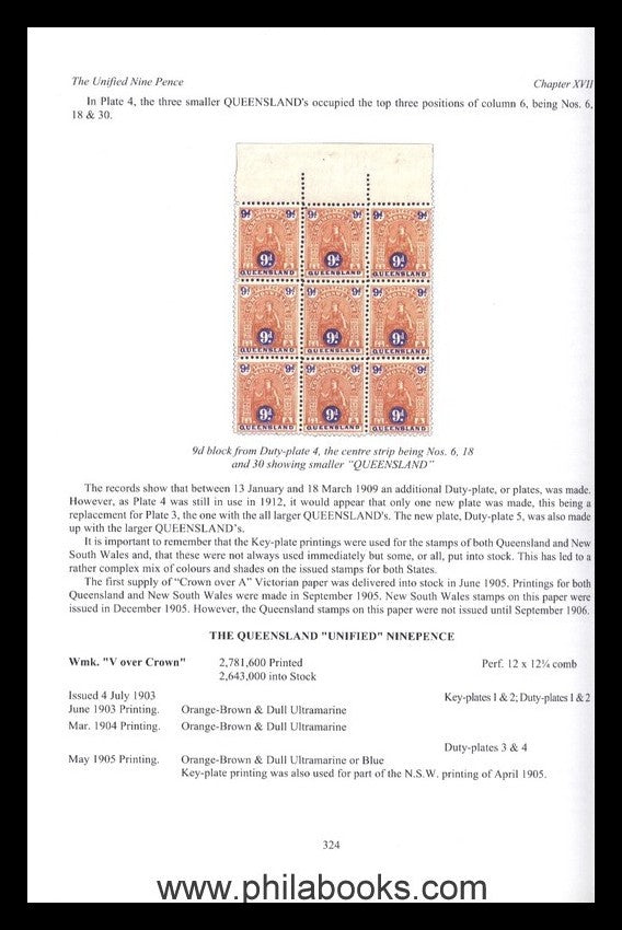 Scudder, K.F., Queensland Postage Stamps 1879-1912, Royal Philatel ...