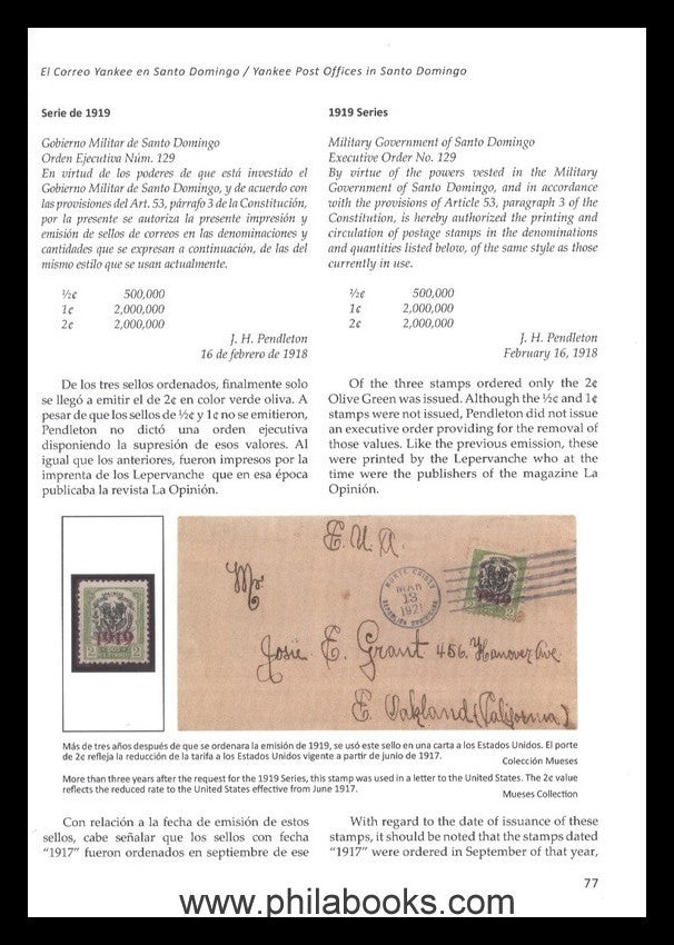 Mueses/ Prida, El Correo Yankee en Santo Domingo/ Yankee Post Offi ...