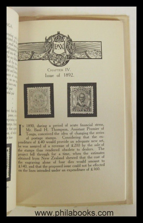 Melville, FJ, Tonga, 1909, 65 p., with illustrations in the text and on my ...
