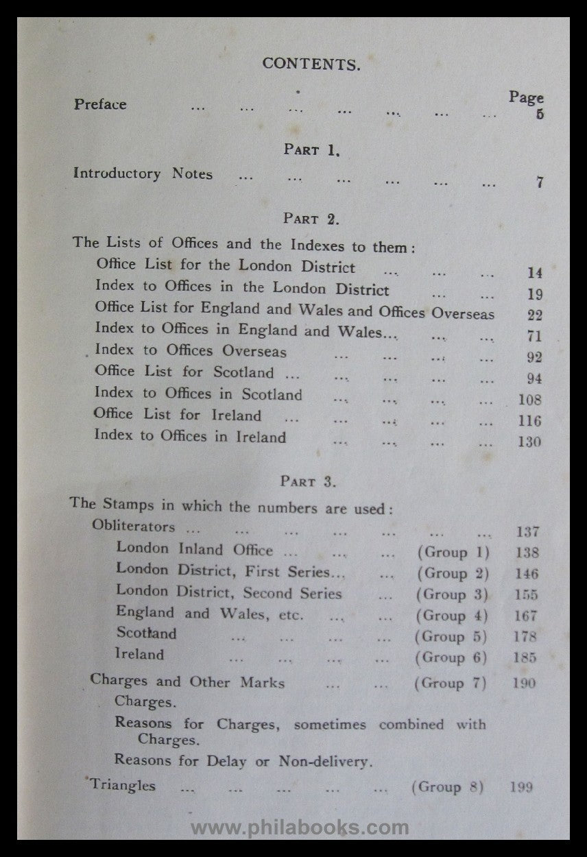 Brumell, G., British Post Office Numbers 1844-1906, RC Alcock, 1 ...