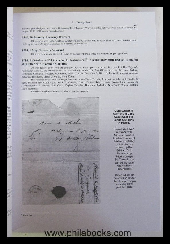 Tabeart, C., British West African Mail Packets to 1900, 2015, Hand...