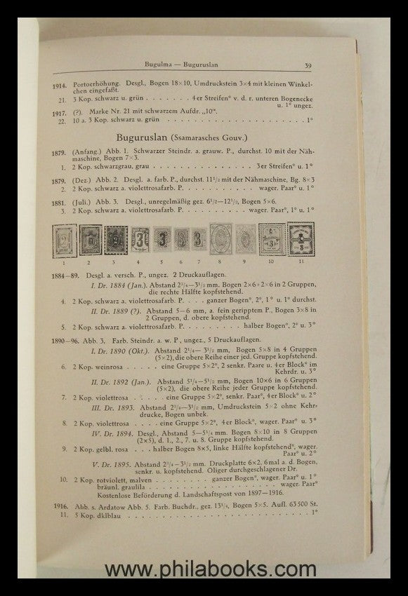 Schmidt, C., Sammlung russischer Landschaftsmarken im Reichspostmu ...