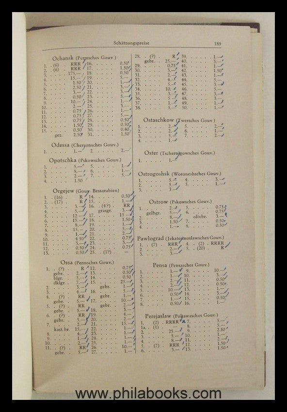 Schmidt, C., Sammlung russischer Landschaftsmarken im Reichspostmu ...