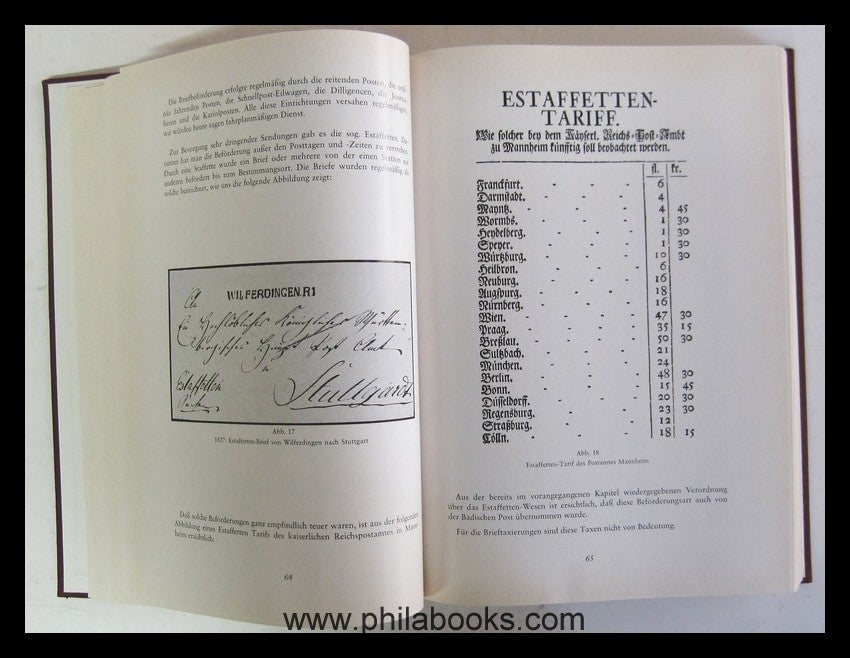 Graf, E., Handbuch der badischen Vorphilatelie 1700-1851, 1971, Po ...