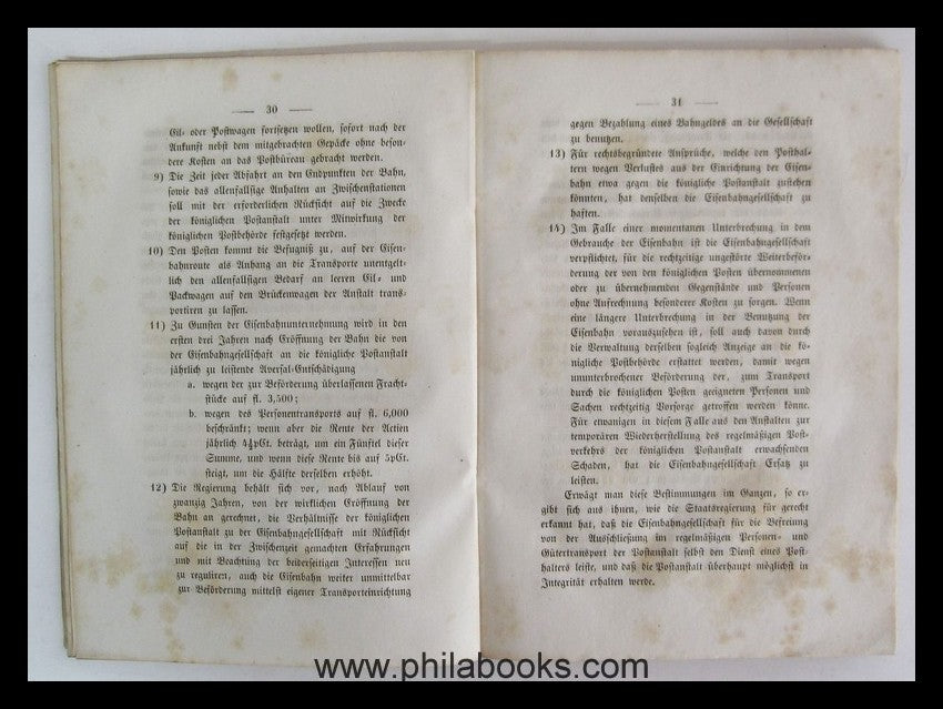 Über das Verhältniß der Fürstlich Thurn und Taxis'schen Postverwal ...