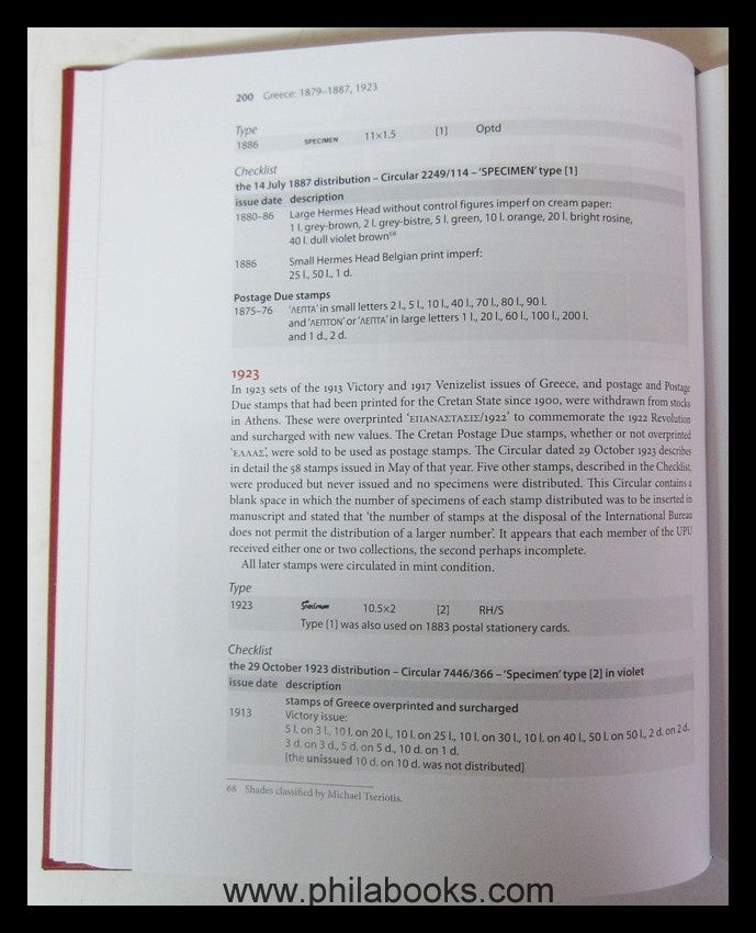 Bendon, J., UPU Specimen Stamps 1878-1961, 2nd edition, 2015, color ...