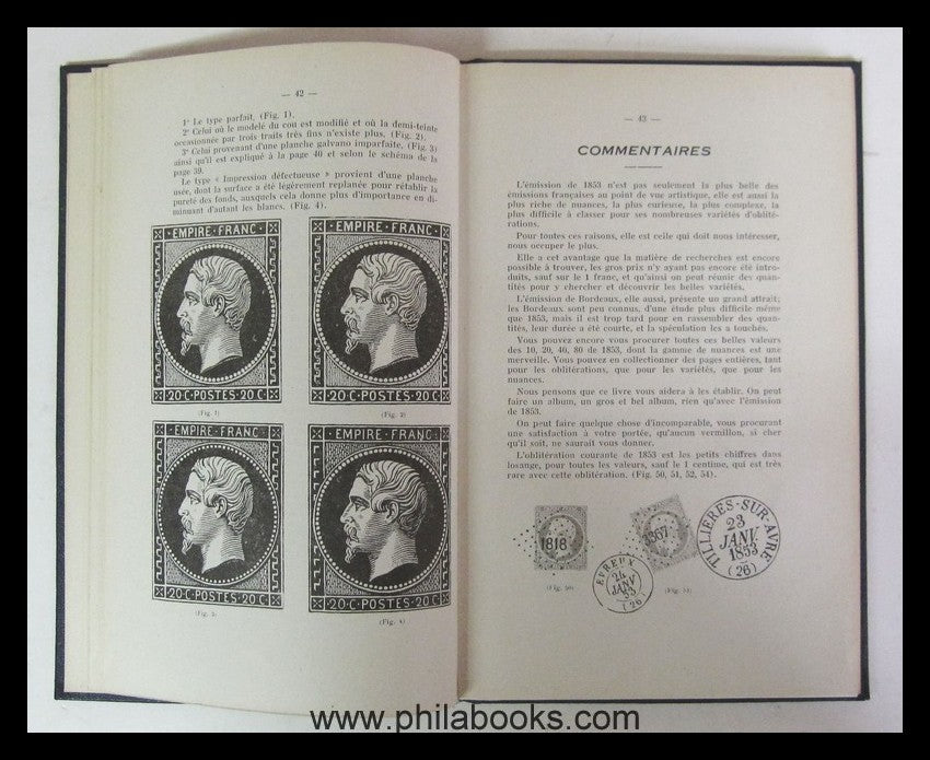 Robert, V., Les Timbres de France 1849-1872, Leurs Oblitérations, ...