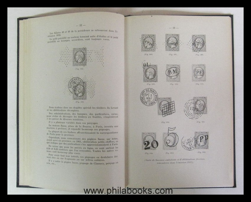 Robert, V., Les Timbres de France 1849-1872, Leurs Oblitérations, ...