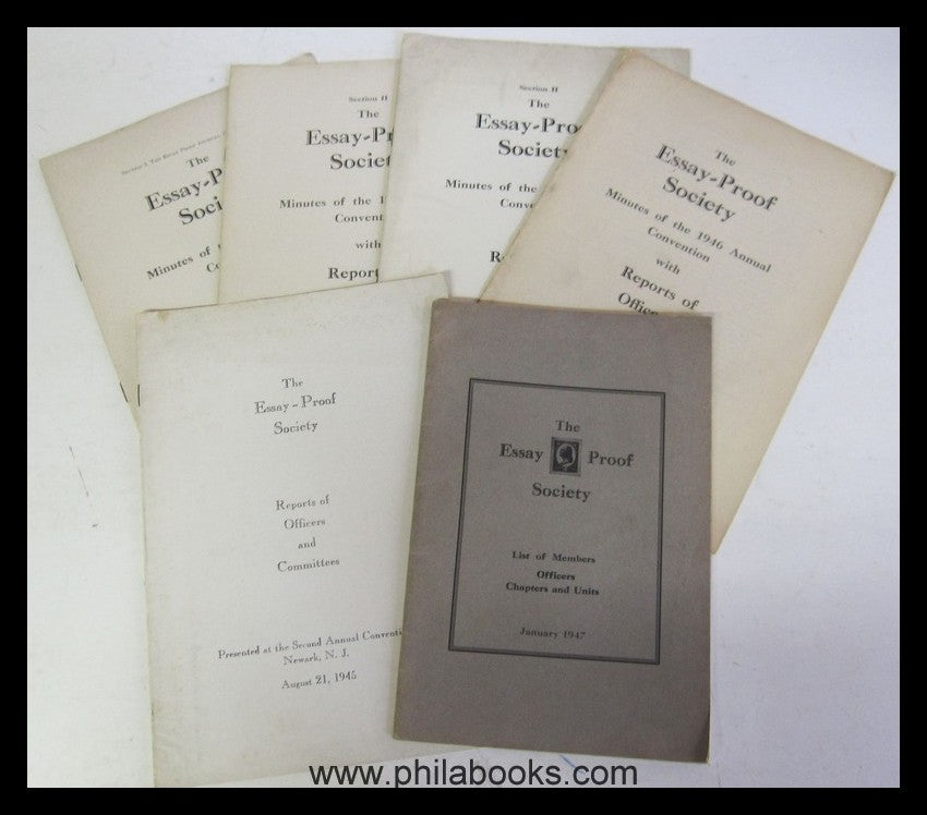 The Essay-Proof Journal, Official Journal of the Essay-Proof Socie ...