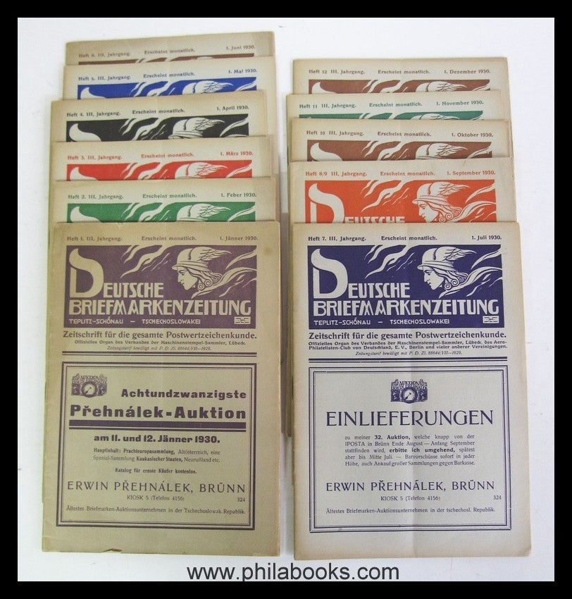 German stamp newspaper, Teplitz-Schönau, Czechoslovakia, hi...