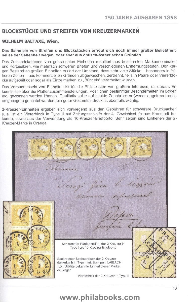 Vindobona 2008, Austria 150 years of editions 1858, 125 years of 1883 ...