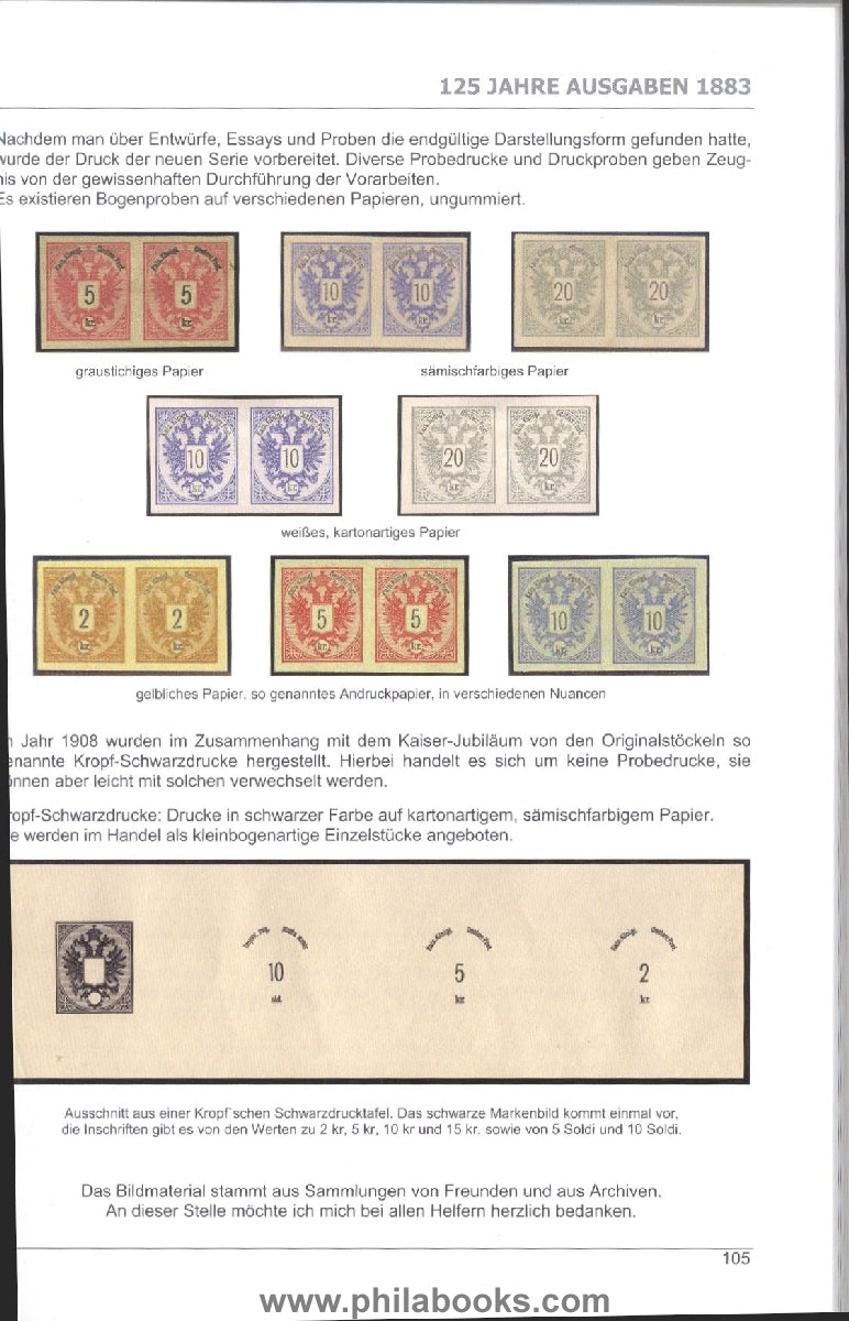 Vindobona 2008, Austria 150 years of editions 1858, 125 years of 1883 ...