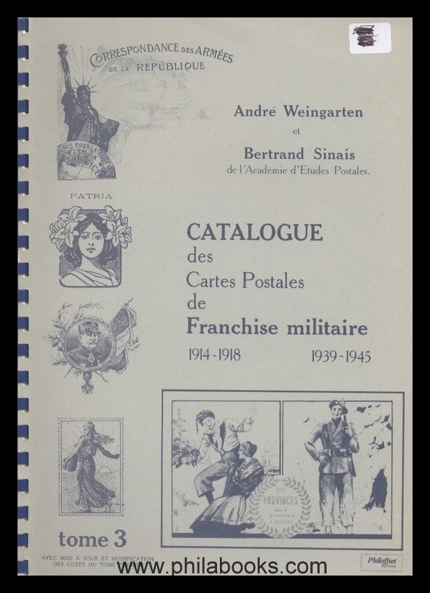 Sinais/Weingarten, Catalogue des Cartes Postales de Franchise mili ...