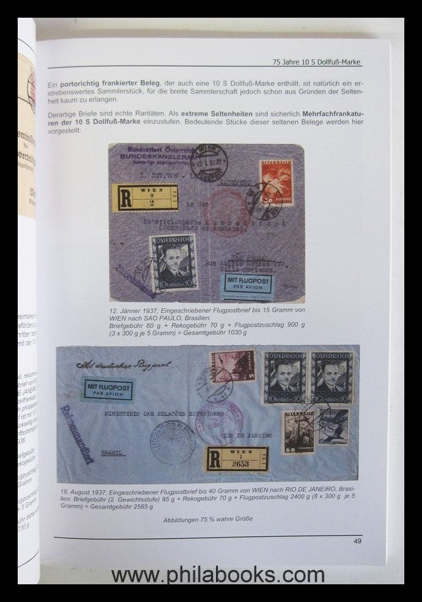 Austrian Philatelist Club Vindobona (Vienna) anniversary volume ...