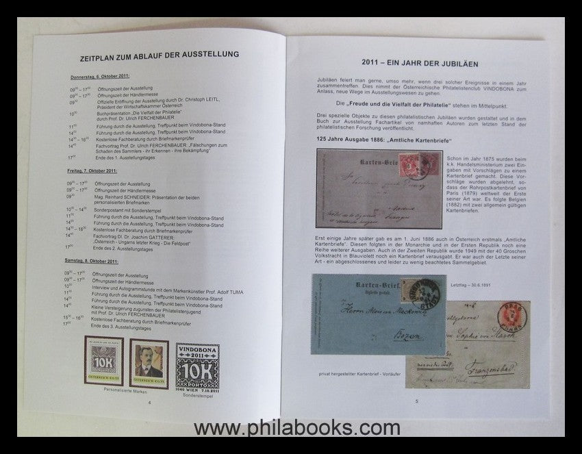 Austrian Philatelist Club Vindobona (Vienna) anniversary volume ...