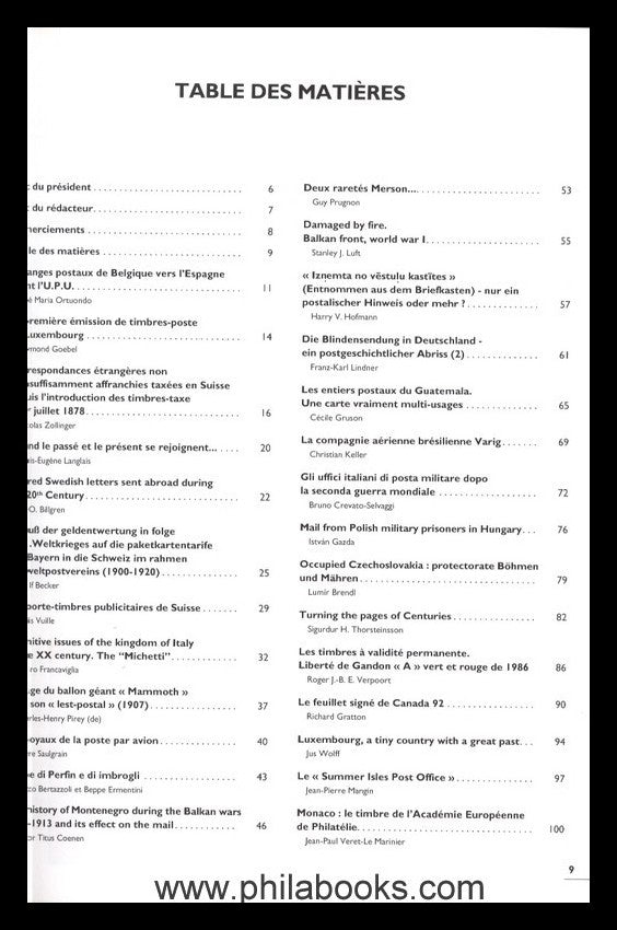 Académie Européenne de Philatélie, Opus III, 2003, Sammelband mit ...