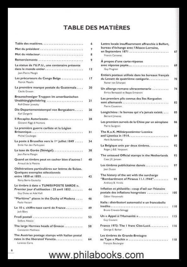 Académie Européenne de Philatélie, Opus IV, 2004, anthology with ...