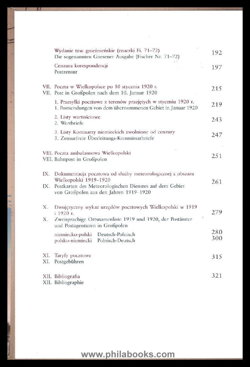 Auleytner, Prof. Dr. J., Die Post in Großpolen 1919 – 1920, Warsch ...