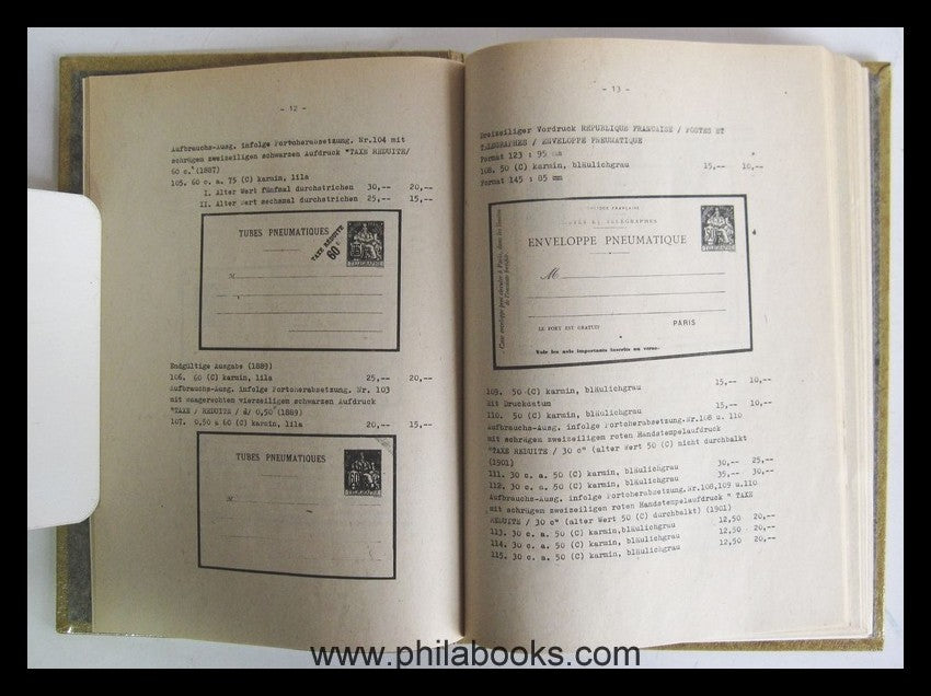 The postal stationery of France - working material -, philatelist association ...
