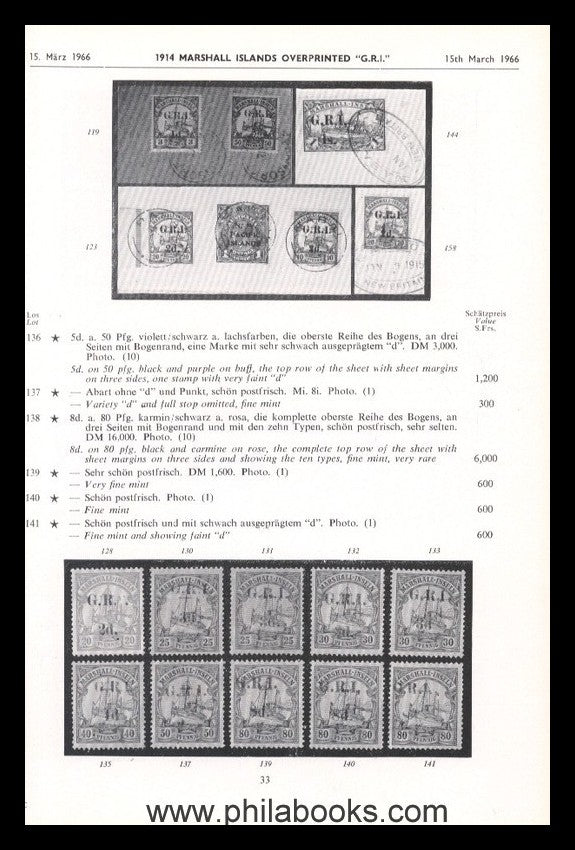 RobsonLowe-Basel, Auktion, 1966-03 'Creed'