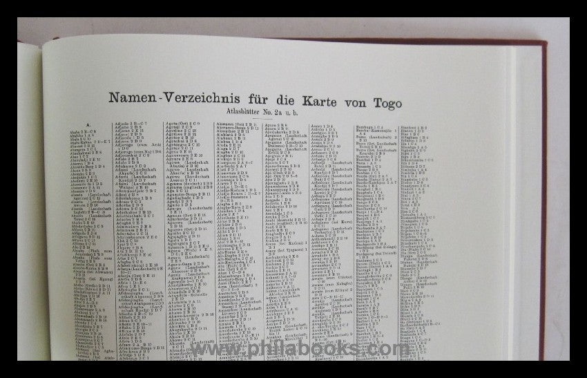 Large German Colonial Atlas. Edited by Paul Sprigade and...