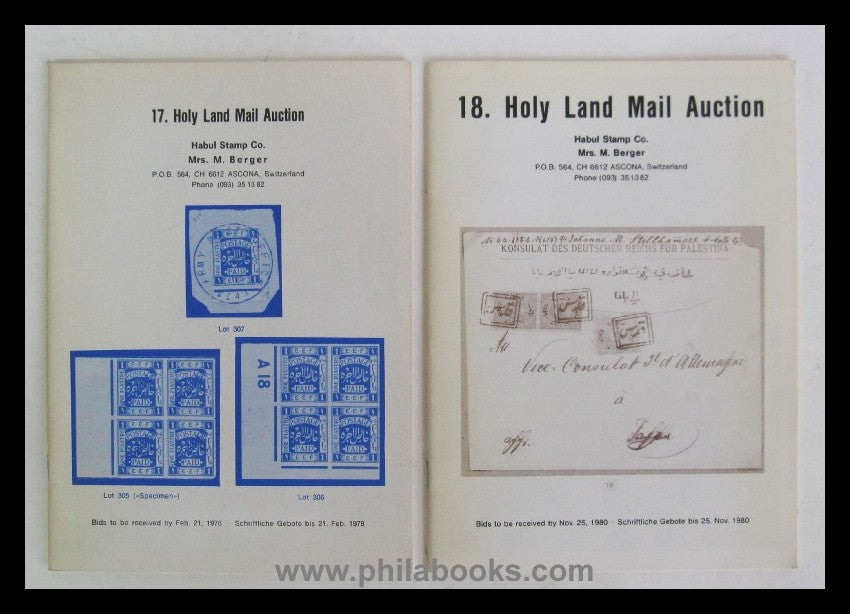 Habul, Auktion 015-018, 1975/1980, Holyland
