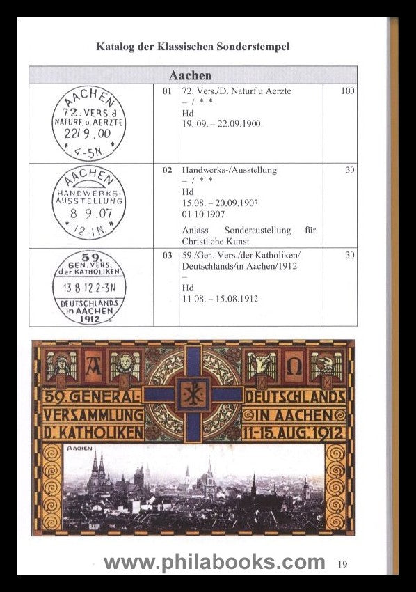 Bochmann, J., Katalog der deutschen Gelegenheitsstempel, Die klas ...
