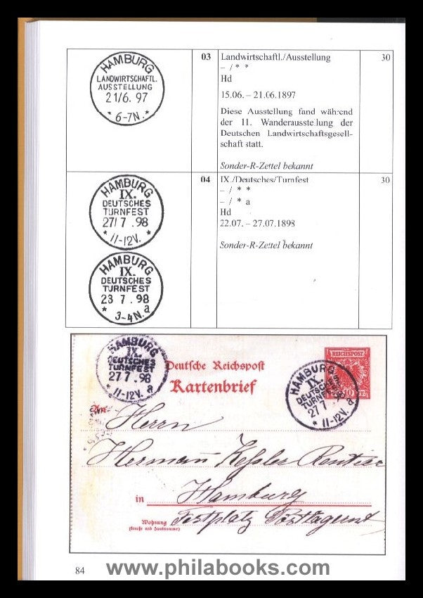 Bochmann, J., Katalog der deutschen Gelegenheitsstempel, Die klas ...