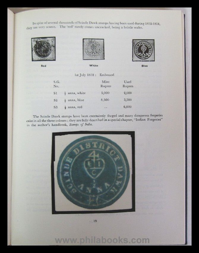 Cooper, J., A Specialized Priced Catalog of Indian Stamps (1852- ...