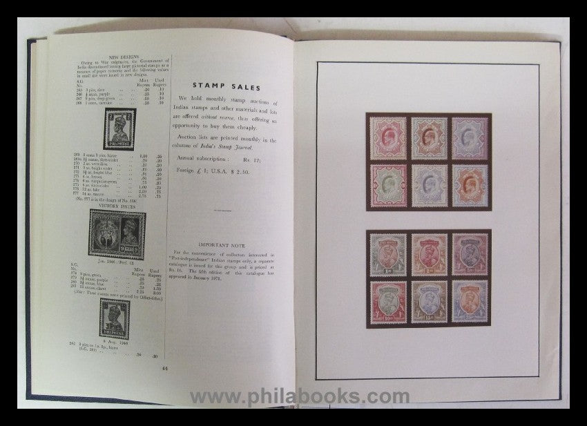 Cooper, J., A Specialized Priced Catalog of Indian Stamps (1852- ...
