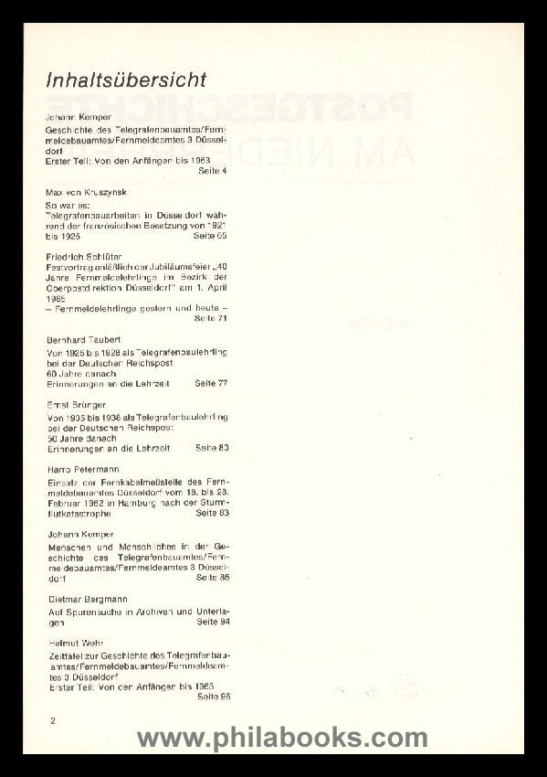 LOWER RHINE; Postal history sheets Lower Rhine, 1985, No. 25 ...