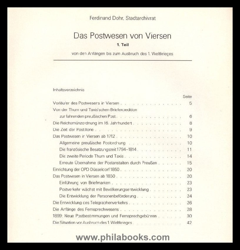 LOWER RHEIN, The postal system in Viersen, part 1, postal history ...