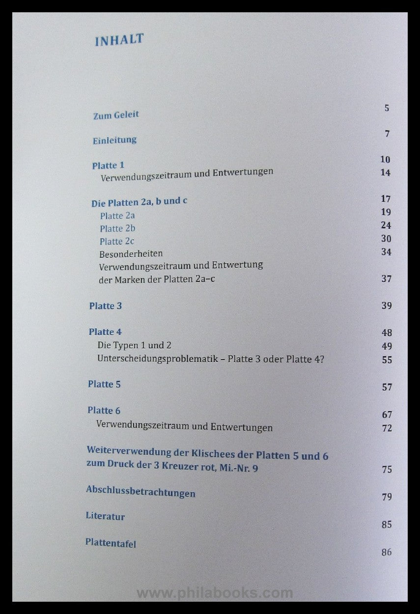 Frieauff/Kleinhenz, Die Platten der 3 Kreuzer blau (Bayern Nr. 2), ...