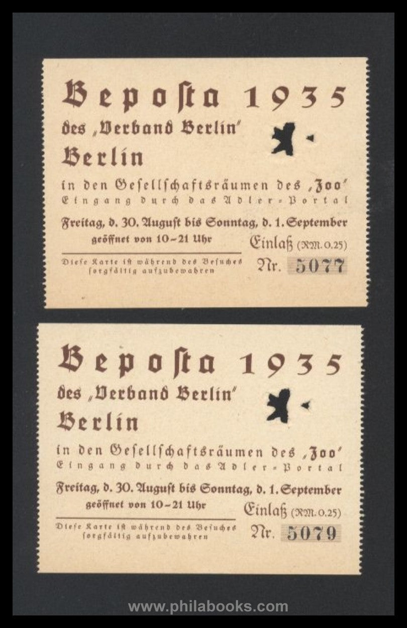 Wegweiser durch die Beposta 1935, Berliner Postwertzeichen-Ausstel ...