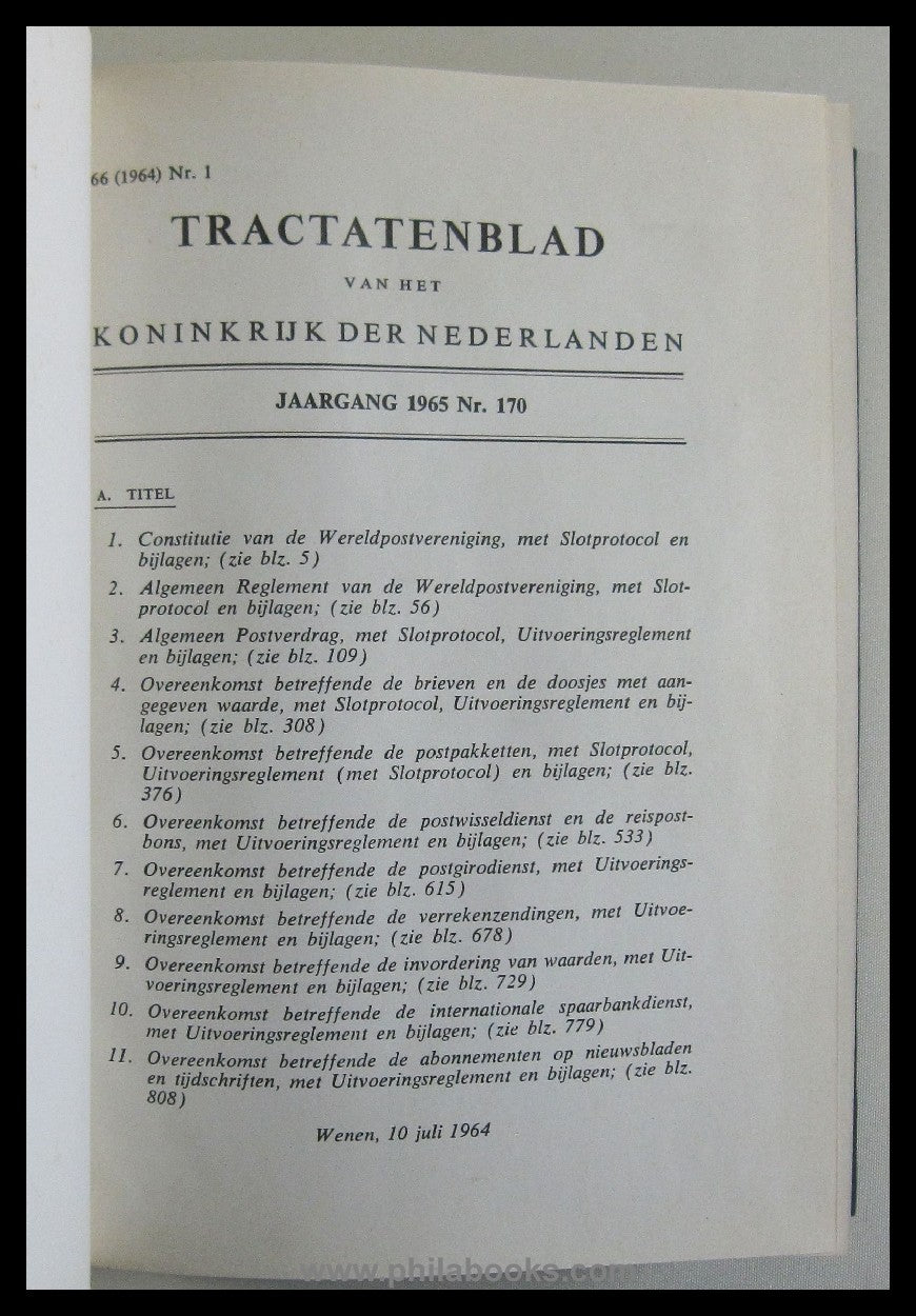 Tractatenblad van het Koninkrijk der Nederlanden, Jaargang 1965 Nr ...