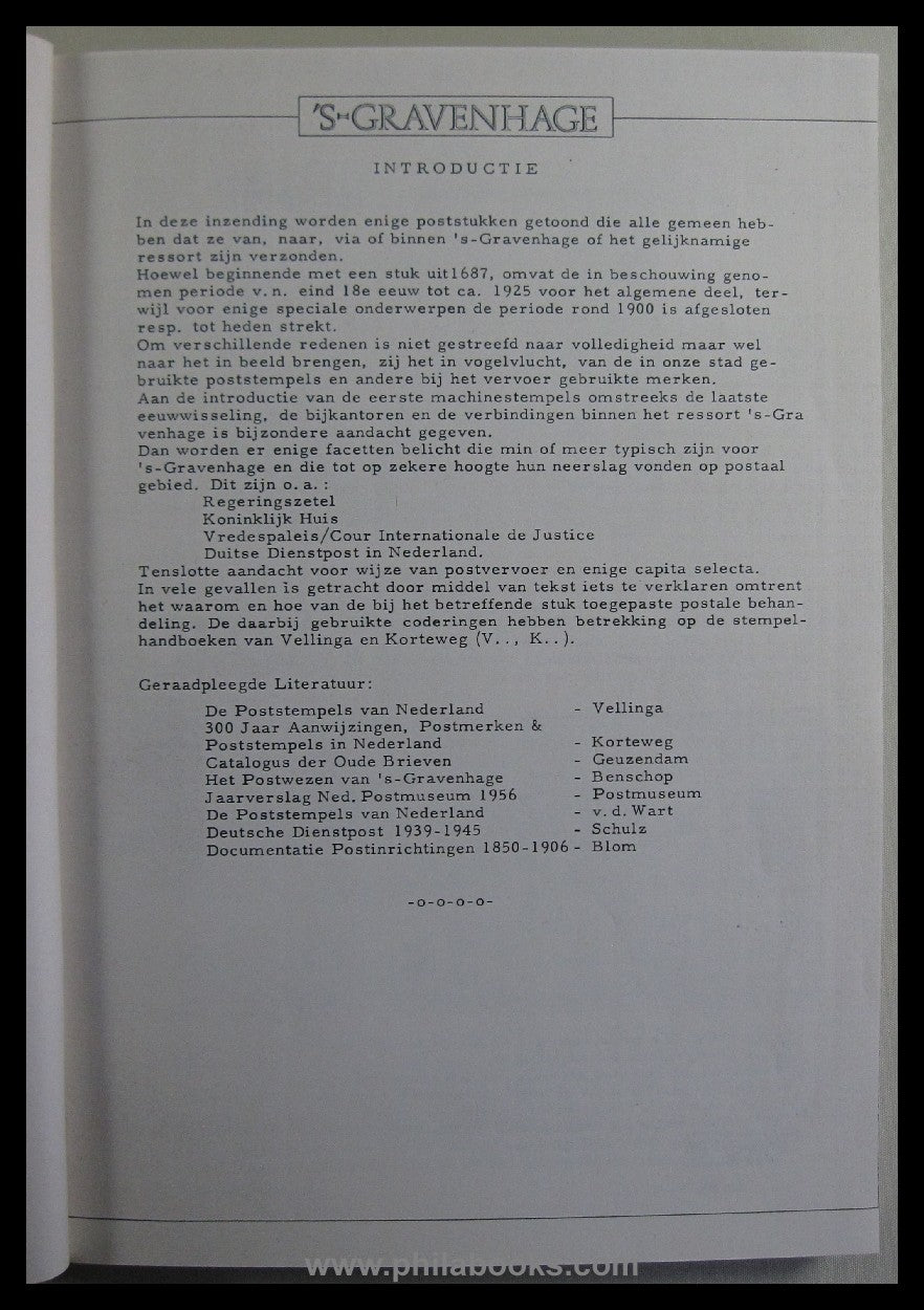 Muys, C., S' Gravenhage, Kopie seiner postgeschichtlichen Sammlung ...