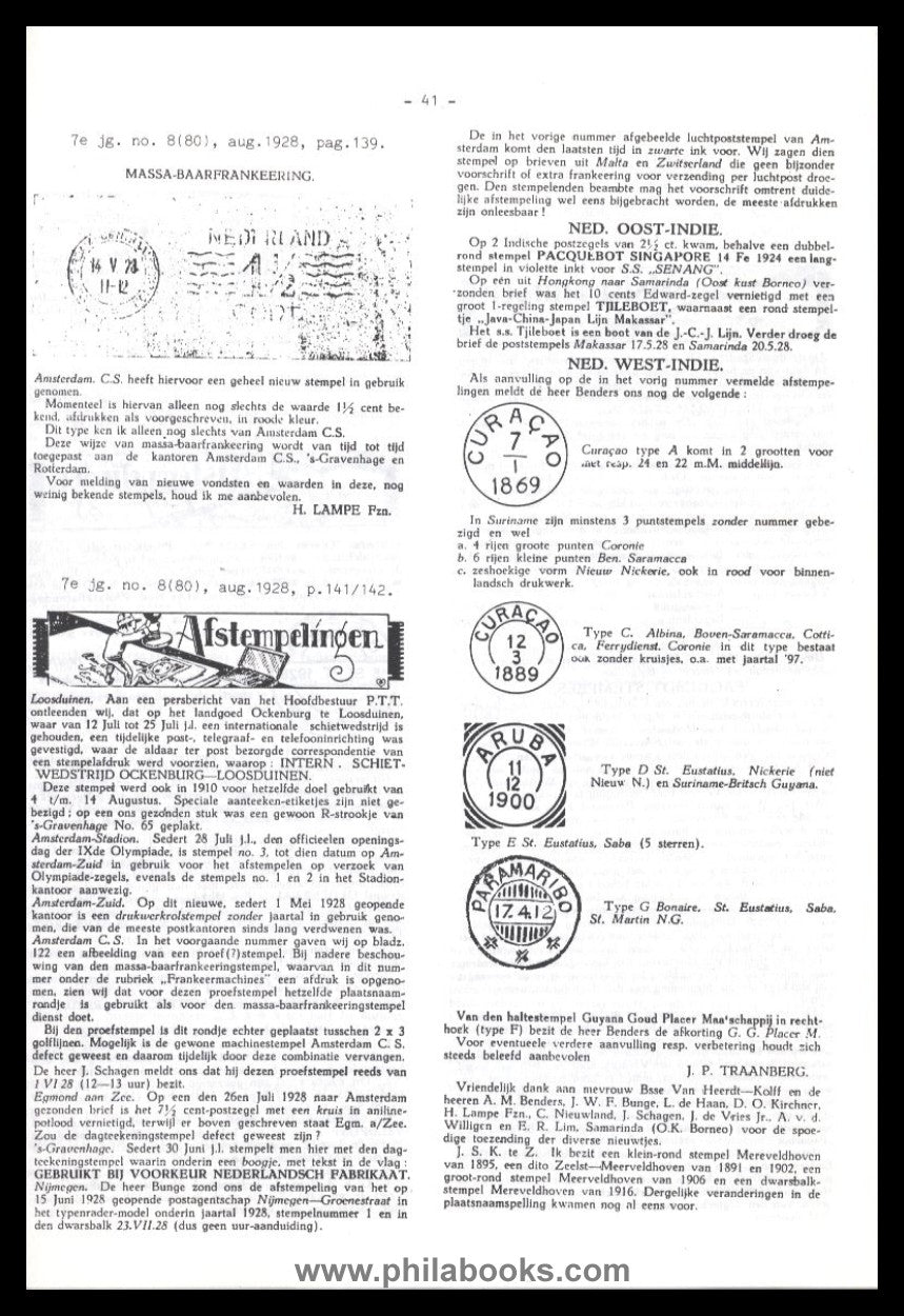 Nederlandse Bond van Filatelisten-Verenigingen, Utrecht, De Stempe ...