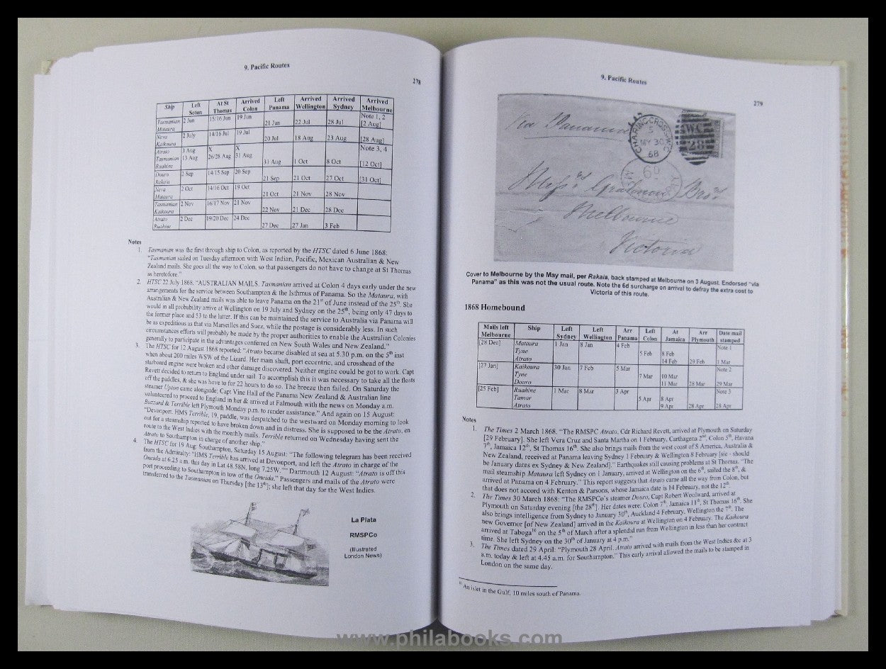 Tabeart, C., Australia New Zealand UK Mails to 1880, Rates Routes ...