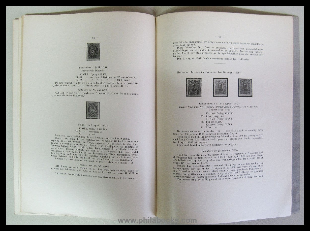 Anderssen, J., Dethloff, H., Norges Frimerker 1855 - 1914, Nordisk ...