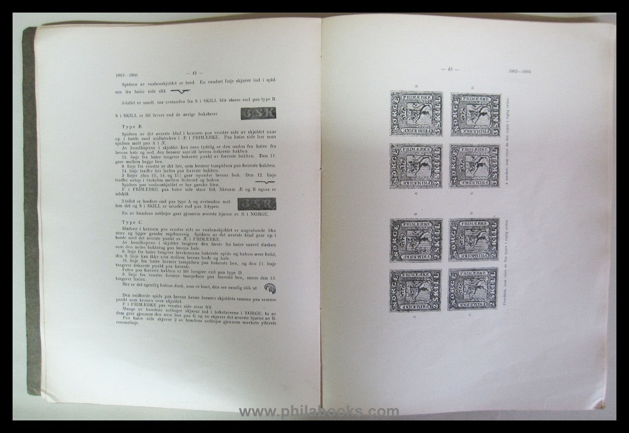 Anderssen, J./ Dethloff, H., Norges Frimerker 1855 - 1924, Kristia ...