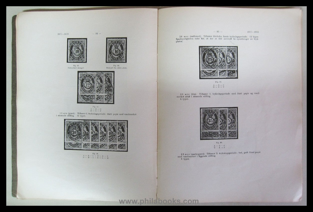 Anderssen, J./ Dethloff, H., Norges Frimerker 1855 - 1924, Kristia ...