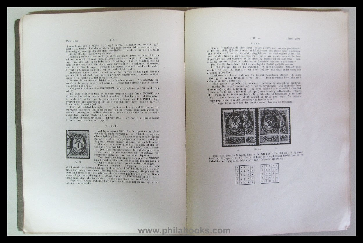 Anderssen, J./ Dethloff, H., Norges Frimerker 1855 - 1924, Kristia ...