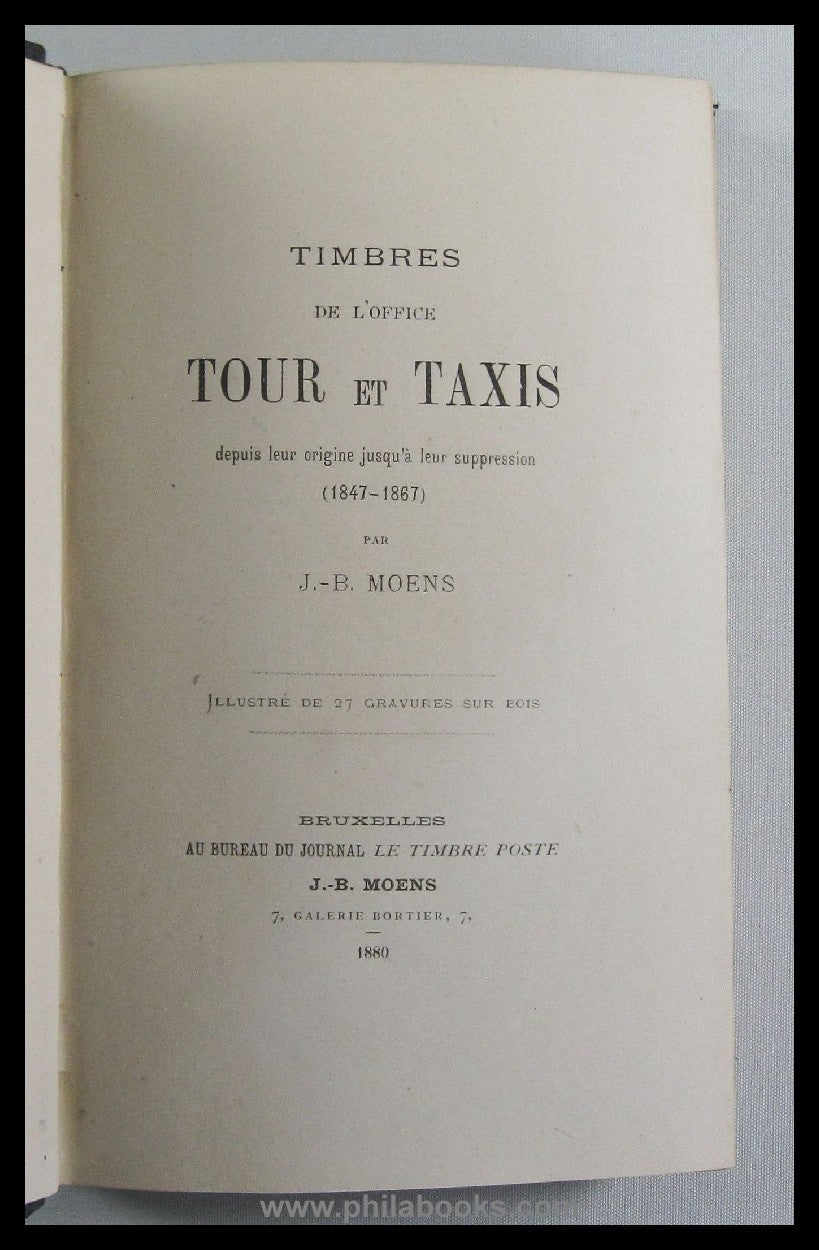Moens, J.B., Les timbres des Etats Allemandes, hier die Triologie ...